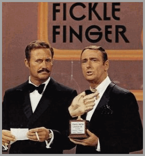 Fickle Finger award…