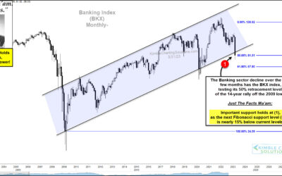 90-day Bank Decline Wipes Out Half Of 14-Year Rally-Key Support Test Now In Play, Says Joe Friday!